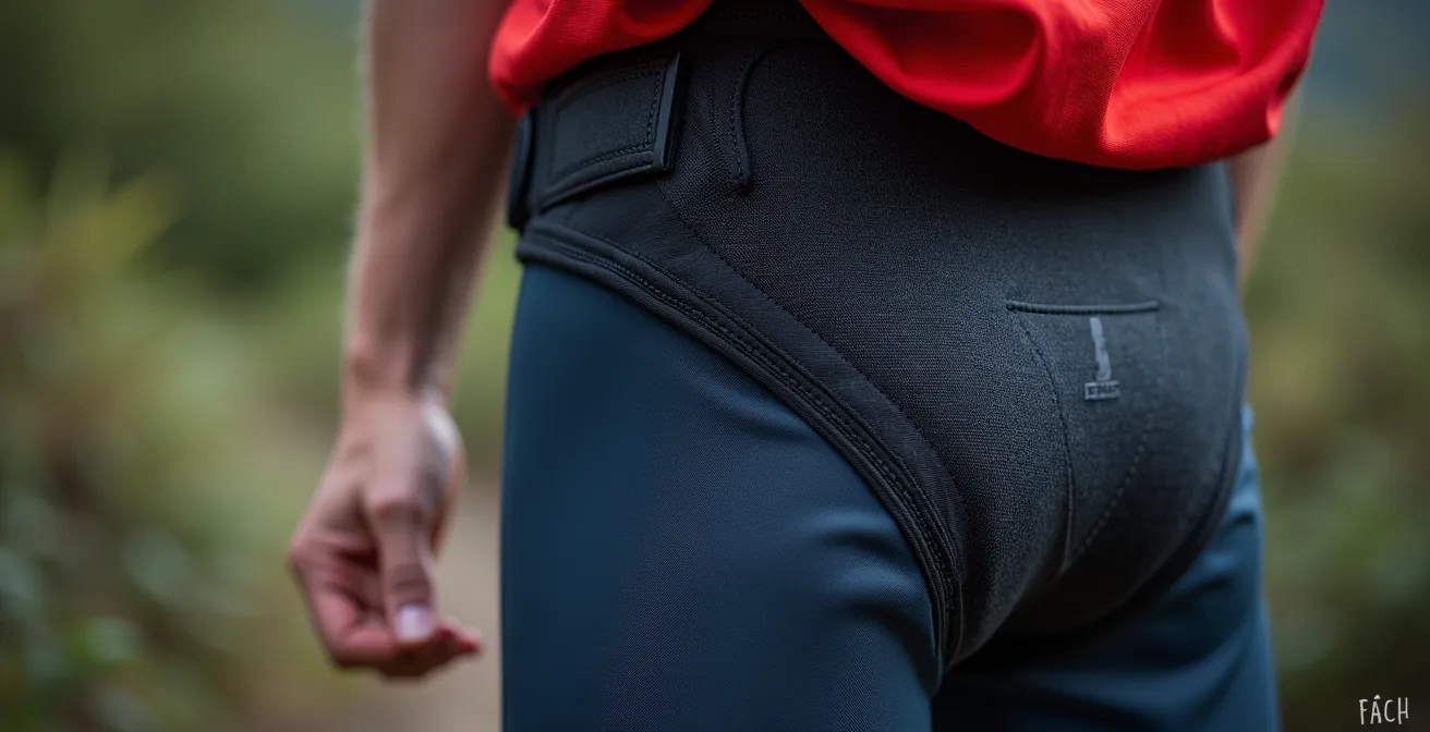 Comparaison visuelle entre baudrier et ceinture de canicross portés