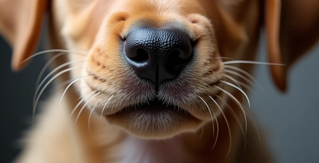 Gros plan sur trois profils de chiots montrant différents types de babines, de la plus sèche à la plus pendante