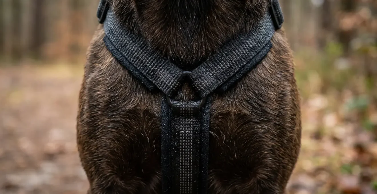 Chien sportif avec moniteur cardiaque en entraînement fractionné