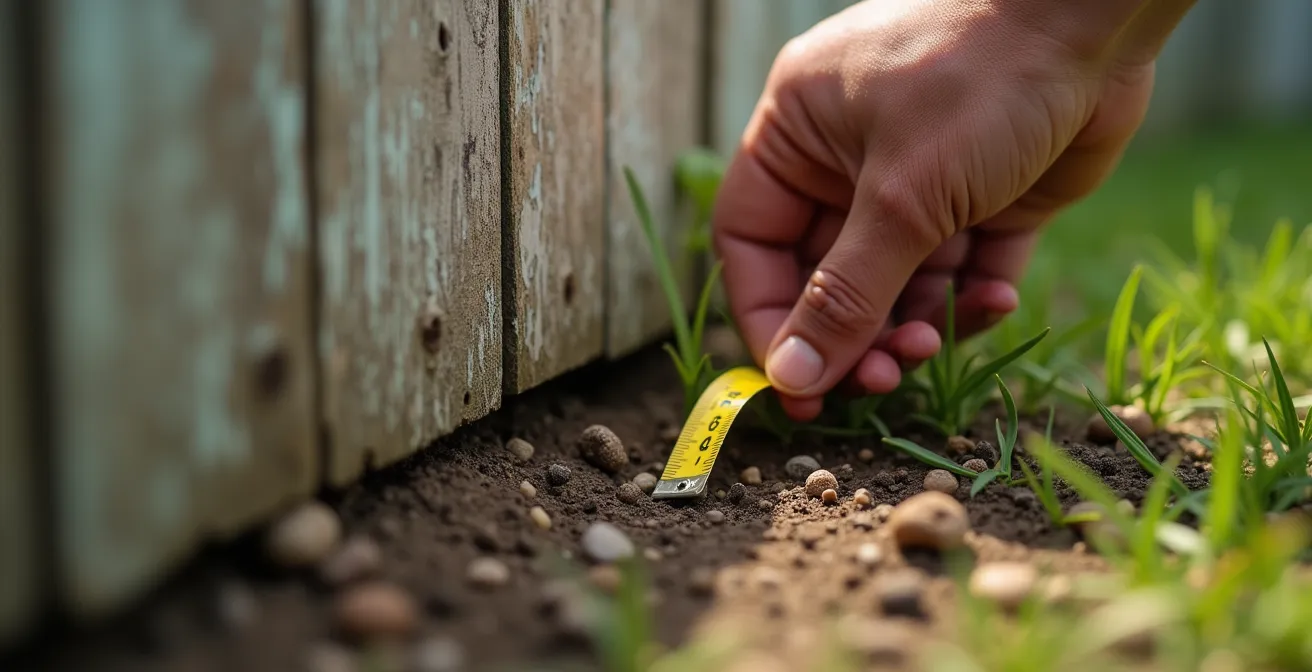 Inspection minutieuse d'un jardin pour sécuriser l'espace avant l'adoption d'un chien