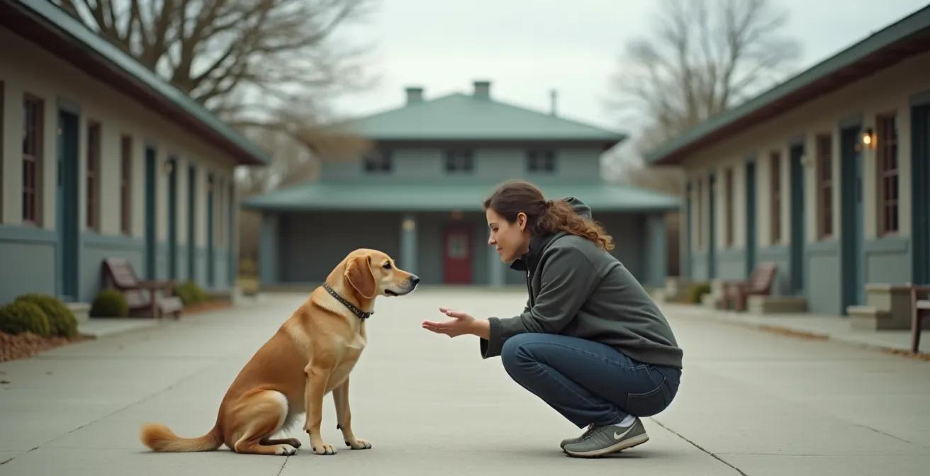 Observation du comportement d'un chien en refuge lors d'une première rencontre